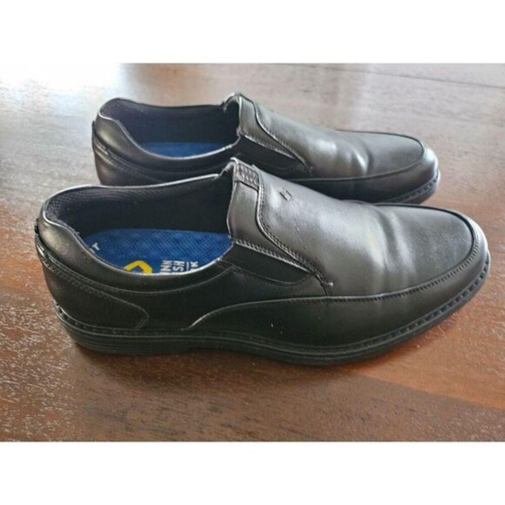 Nunn Bush Wade Work Moc Toe Slip-On Shoes, Black, Men's 9.5 - Picture 2 of 9